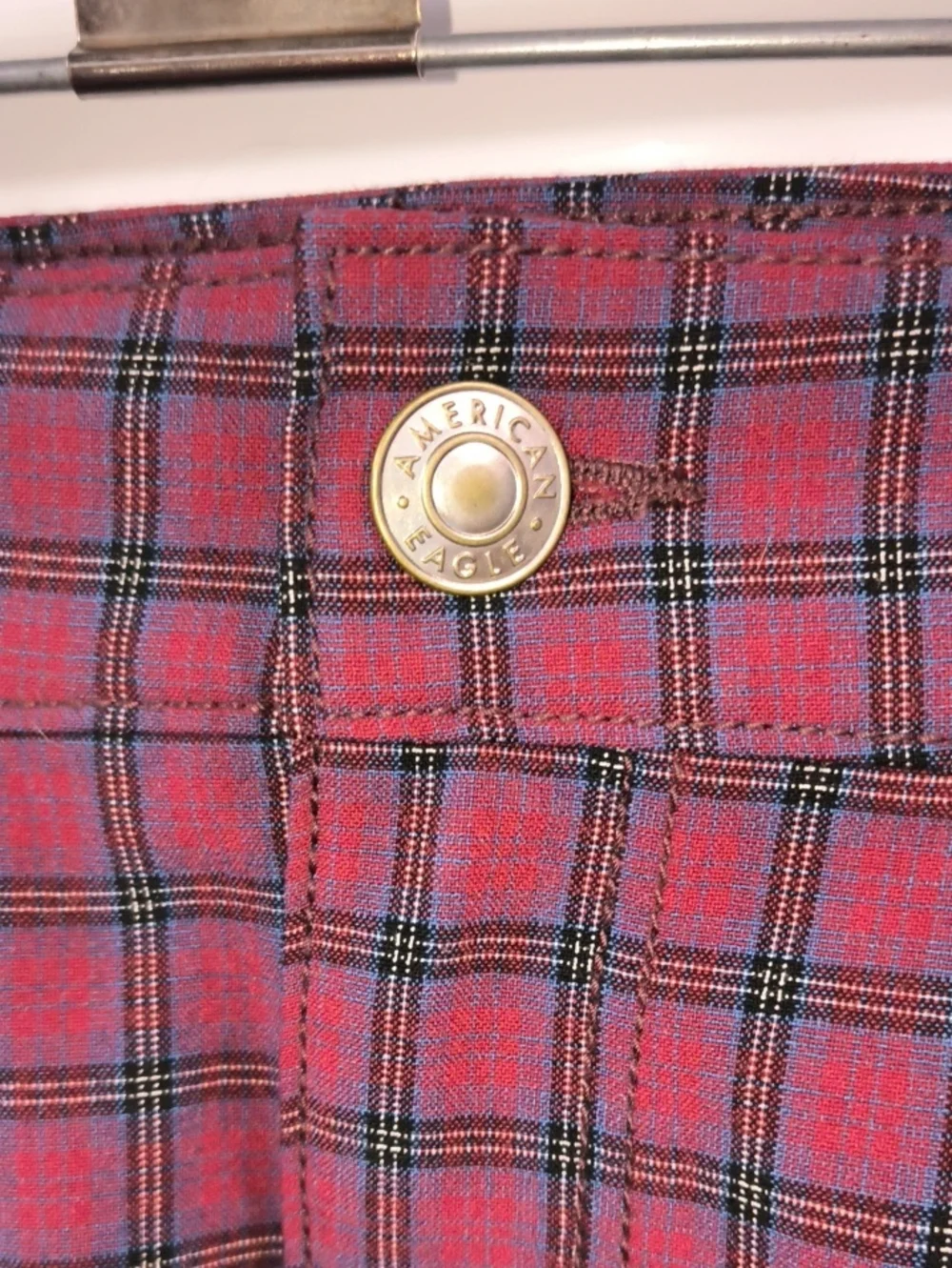 American Eagle Hi-Rise Mini Plaid Skirt Regular High Rise Size 8 New